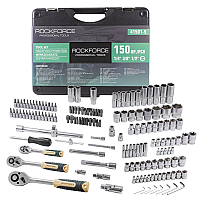 Набір інструментів 150предметів 1/2",1/4",3/8" (6гр.) (4-32мм) ROCKFORCE RF-41501-5