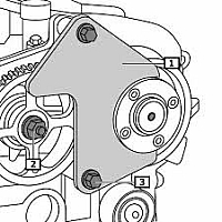 Пристрій для фіксації шківів распредвала Renault