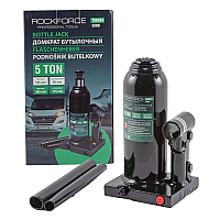 Домкрат пляшковий 5т (185-360мм) з клапаном ROCKFORCE RF-T90504