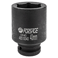 Головка ударная глубокая 40мм (6гр.), 3/4" Forsage F-46510040