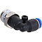 Фитинг угловой для пластиковых трубок 4мм с наружной резьбой 1/4" ROCKFORCE RF-SPL04-02