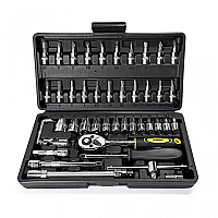 Набор инструментов 46 предметов 1/4" WMC TOOLS 2462-5