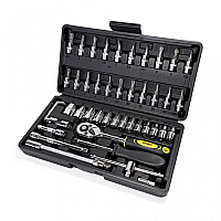 Набор инструментов 46 предметов 1/4" WMC TOOLS 2462-5