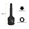 Головка 1/2" з насадкою Torx T45 ударна FORCEKRAFT FK-24607845MPB