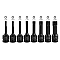 Набор головок-бит TORX ударных 8 предметов,1/2"(T30, T40, T45, T50, T55, T60, T70, T80), в кейсе FORCEKRAFT FK-4088MPB