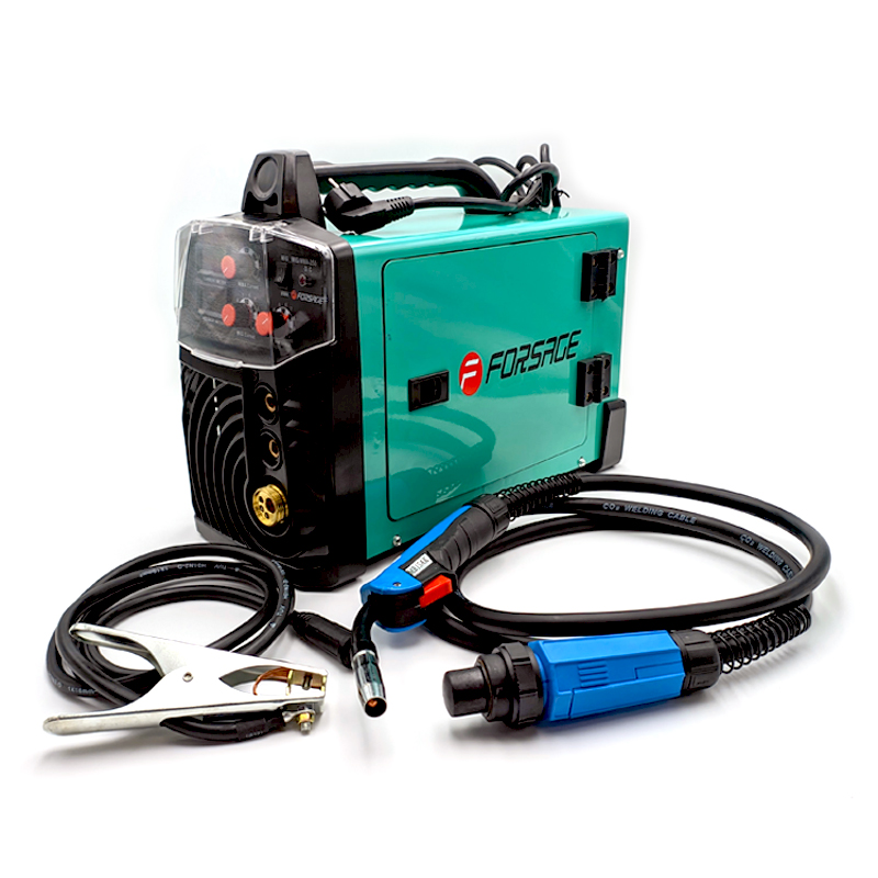 Сварочный аппарат Profi MIG, MMA(220V, 7.2кВт, 20-250А, электрод 1,6-5мм, проволока 0.6-1мм, к-т мощности 0.98, раб. цикл 60%, IP2IS)с аксессуарами FORSAGE F-MIG/MMA250