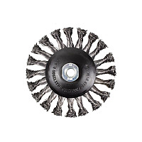 Кордщітка дискова напівчашу сталева кручена для КШМ 125мм ROCKFORCE RF-BWD105