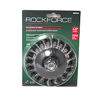 Кордщітка дискова напівчашу сталева кручена для КШМ 115мм RockForce RF-BWD145