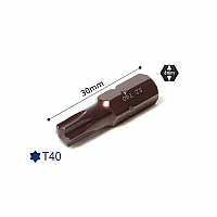 Біта-TORX T40х30ммL, 5/16 Forsage F-1563040 Premium