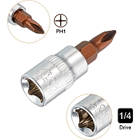 Головка 1/4" з насадкою Philips PH1 Forsage F-321321 Premium