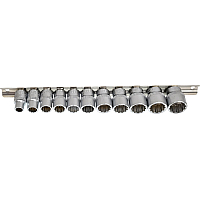 Набор головок 11 предметов 3/8" (12гр.)(8,10-19мм) на планке RockFORCE RF-3111-9