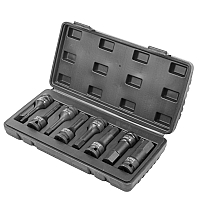 Набор головок-бит ударных 8пр. 1/2''(H5-H19) в кейсе Forsage F-4087MPB
