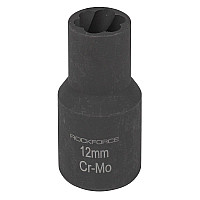 Головка-екстрактор для пошкоджених болтів / гайок 12мм * 50мм 1/2" ROCKFORCE RF-90612