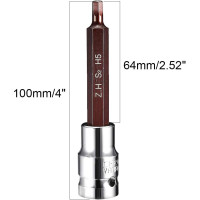 Головка 1/2" з насадкою Hex 5мм L- 100мм Forsage F-34410005 Premium