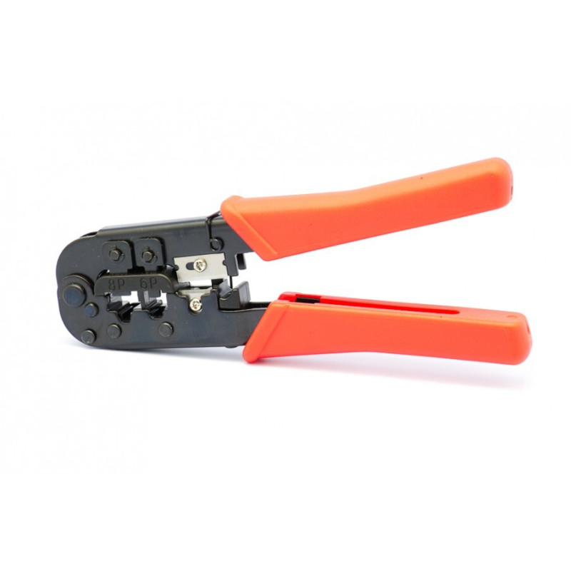 Клещи для обжима коннекторов универсальные 6P (RJ12), 8P (RJ45),в блистере Forsage F-22422