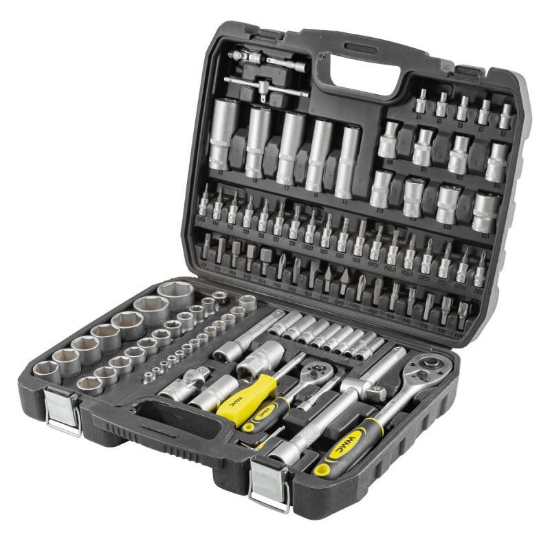 Набір інструментів 108 предметів 1/2", 1/4" (6гр.) WMC TOOLS 41082-5