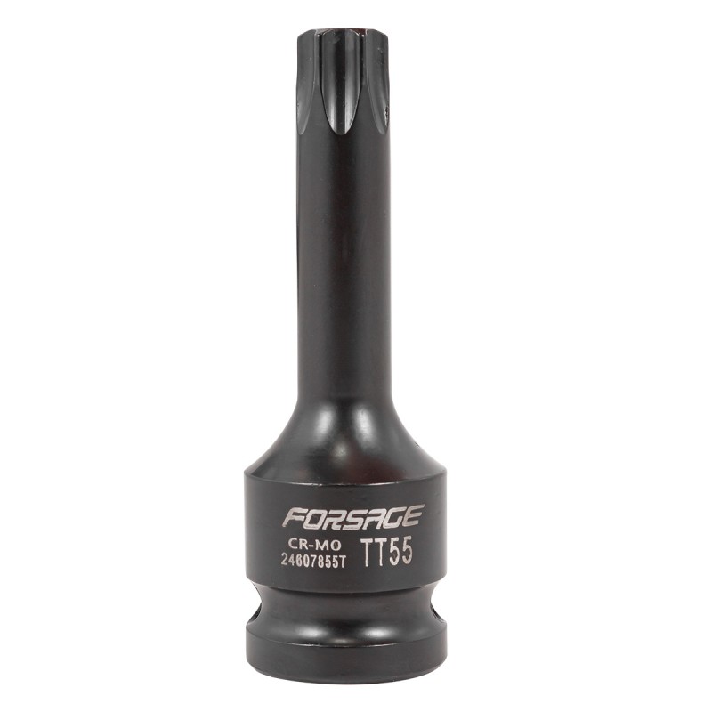 Головка 1/2" з насадкою Torx T55H з отвором ударна Forsage F-24607855T