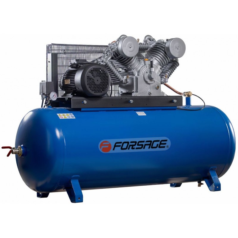 Компресор 4-х поршневий з ремінним приводом PROFESSIONAL (380В,11кВт,50Г,ресівер 500л, пр-ть 1400л/