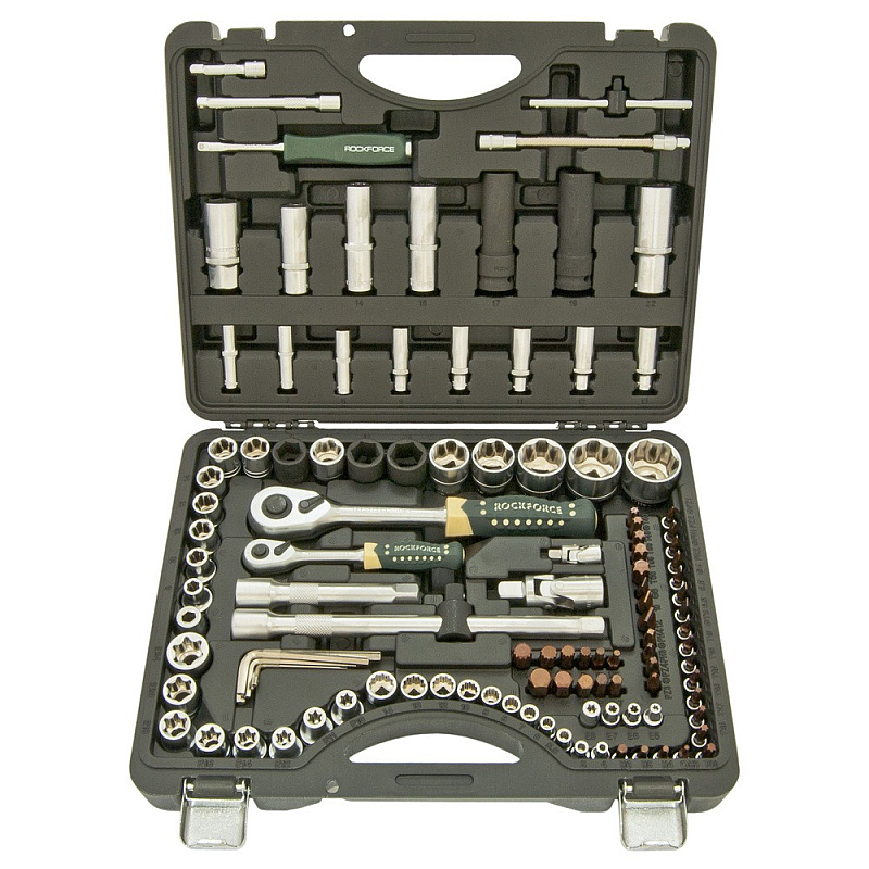 Набір інструментів 108 + 6пр. 1/4 ", 1/2" (SUPERLOCK) ROCKFORCE RF-41082-7 Premium