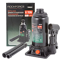 Домкрат пляшковий 6т (181-351мм)  з клапаном RockForce RF-T90604(DS)