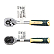 Тріскачка 1/4" реверсивна з гумовою ручкою (L-150мм, 48зуб) ROCKFORCE RF-80222W