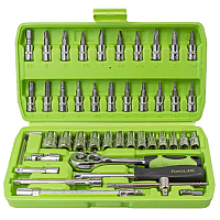 Набор инструментов 46 предметов, 1/4", ForsLine FL-2462-5