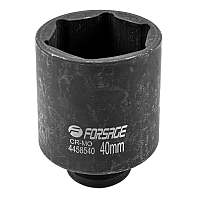 Головка ударна глибока 1/2" 6-гранна 40мм Forsage F-4458540