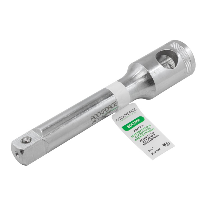 Удлинитель 3/4" 200мм с отверстием Rockforce RF-8047200