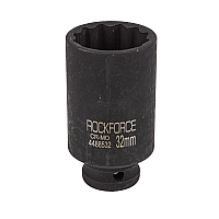 Головка ударна глибока 1/2" 12-гранна 32мм ROCKFORCE RF-4488532