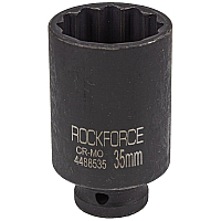 Головка ударна глибока 1/2" 12-гранна 35мм ROCKFORCE RF-4488535