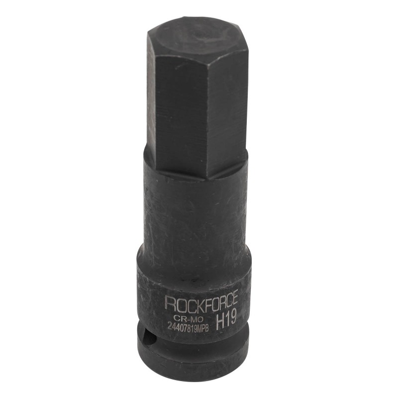 Головка 1/2" з насадкою Hex 19мм ударна ROCKFORCE RF-24407819MPB