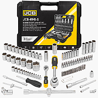 Набор инструмента 94 предмета 1/4"&1/2" (6-гран.)(4-32мм) JCB-4941-5