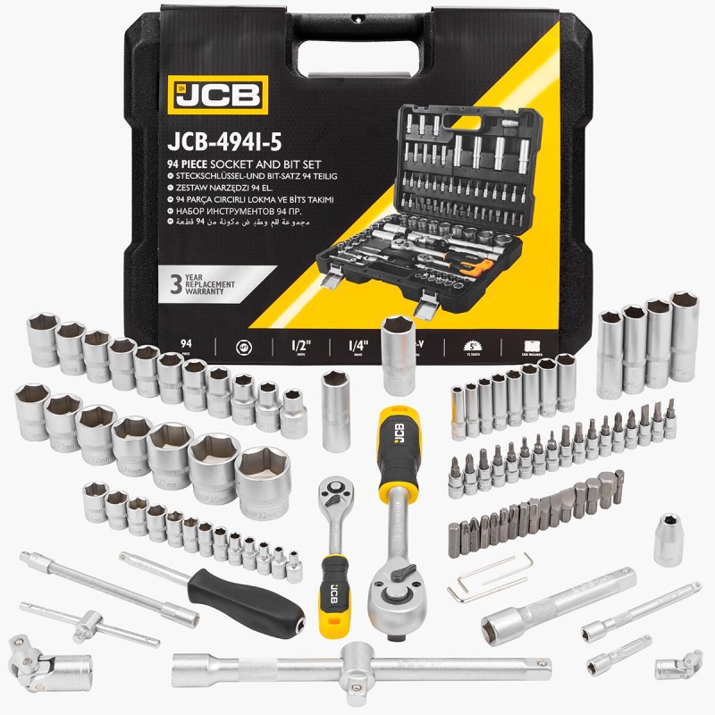 Набір інструментів 94пр.1/4'', 1/2'' (6гр.) (4-32мм) JCB-4941-5
