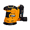 Аккумуляторная эксцентриковая шлифмашина JCB 18V (125 мм) с батареей 2.0 Ач и быстрым зарядным устройством JCB-18OS-2XB-E