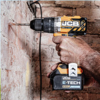 Бесщеточная ударная дрель-шуруповерт (JCB-BLCD-B-E) 18V, max 65Nm в комплекте с зарядным устройством (JCB-18VFC-E) 2.4A и батареей аккуму(JCB-20LI-E) 2.0AH JCB-18BLCD-2XB-E