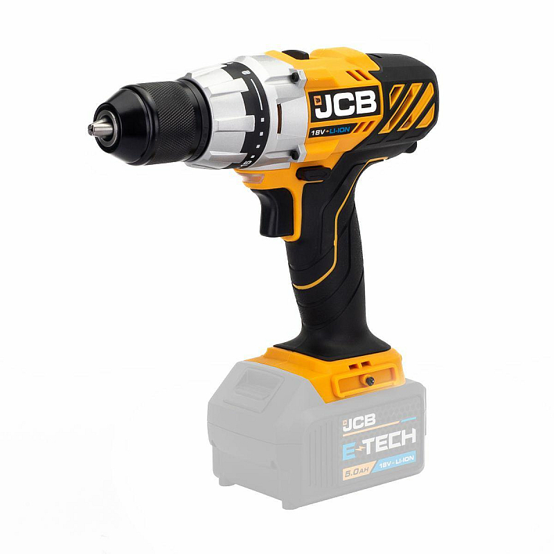 Дриль-шуруповерт акумуляторний 18V, max 65Nm, без акумулятора JCB-18BLDD-B-E