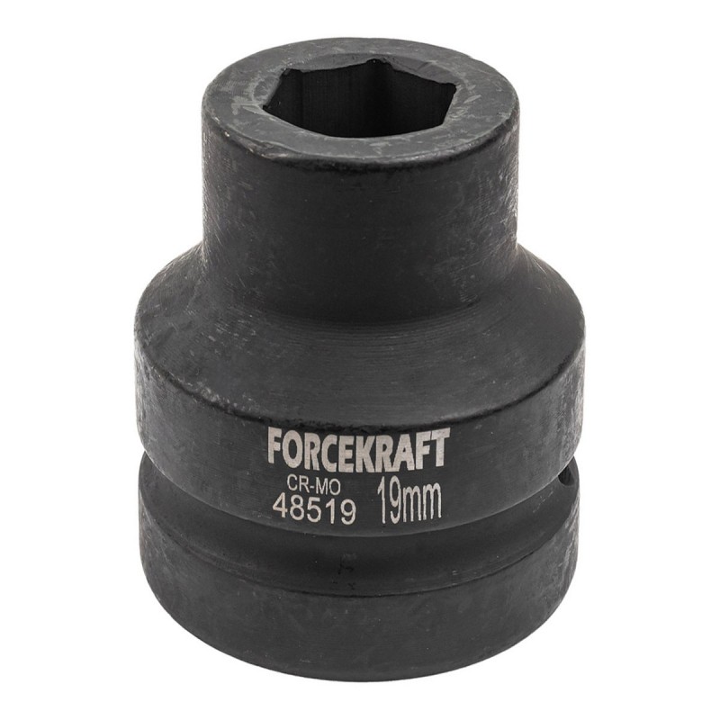 Головка ударна 1" 6гр. 19мм FORCEKRAFT FK-48519