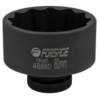 Головка ударна 1", 80мм (12гр.) Forsage F-48880