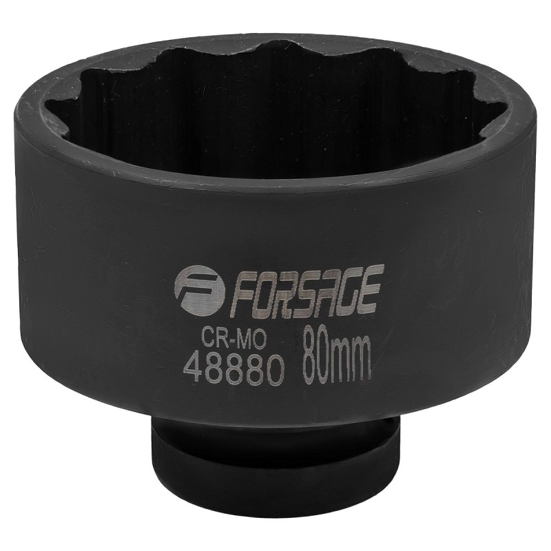 Головка ударна 1", 80мм (12гр.) Forsage F-48880