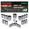 Набор головок комбинированный 1/4'', 1/2'', 25пр. (6гр.) RockForce RF-50121G