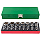 Набор головок комбинированный 1/4'', 1/2'', 25пр. (6гр.) RockForce RF-50121G