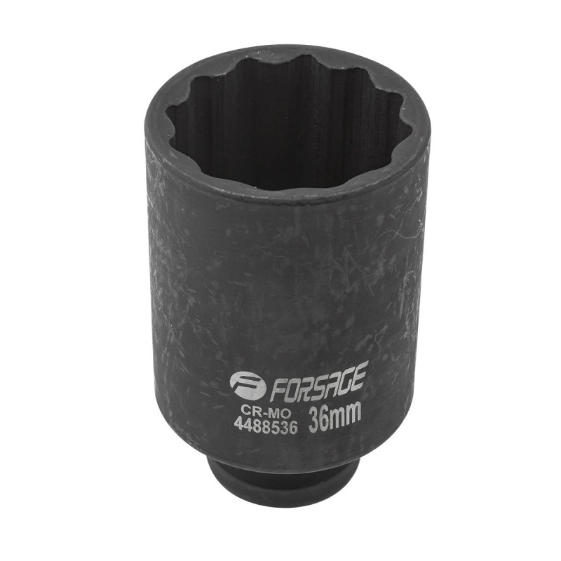 Головка ударна глибока 1/2" 12гр. 36мм Forsage F-4488536