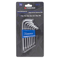 Набір ключів Г-подібних TORX, 7пр.  (Т10,Т15,Т20,Т25,Т27,Т30,Т40) Forsage F-5071