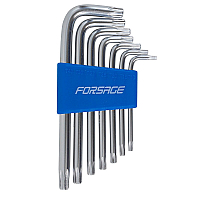 Набір ключів Г-подібних TORX, 7пр.  (Т10,Т15,Т20,Т25,Т27,Т30,Т40) Forsage F-5071