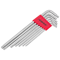 Набір ключів Г-подібних TORX екстра довгих, 7пр.  (Т10,Т15,Т20,Т25,Т27,Т30,Т40) Forsage F-5071XL