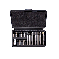 Набір біт 15пр. 1/2" Torx з бітотримачем (T20, T25, T30, T40, T45, T50, T55; L-75мм)