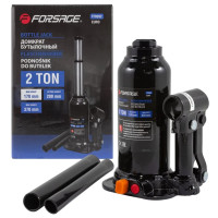 Домкрат пляшковий 2т (160-380мм) двуштоковий  Forsage F-TF0202