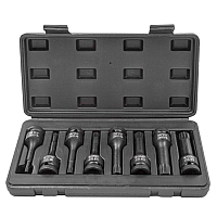 Головки-биты SPLINE ударные 8пр. 1/2"набор Forsage F-40811MPB