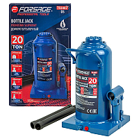 Домкрат пляшковий 20т низький з клапаном (h min 245мм, h max 470мм) Forsage F-T92007