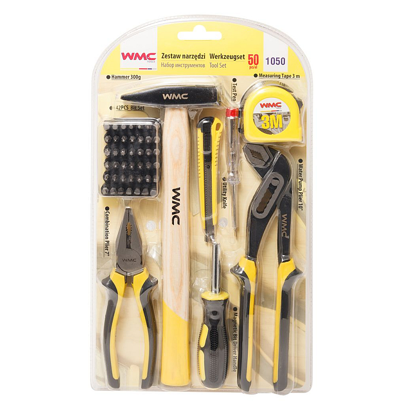 Набір шарнірно-губцевий інструменту 50 предметів WMC TOOLS 1050